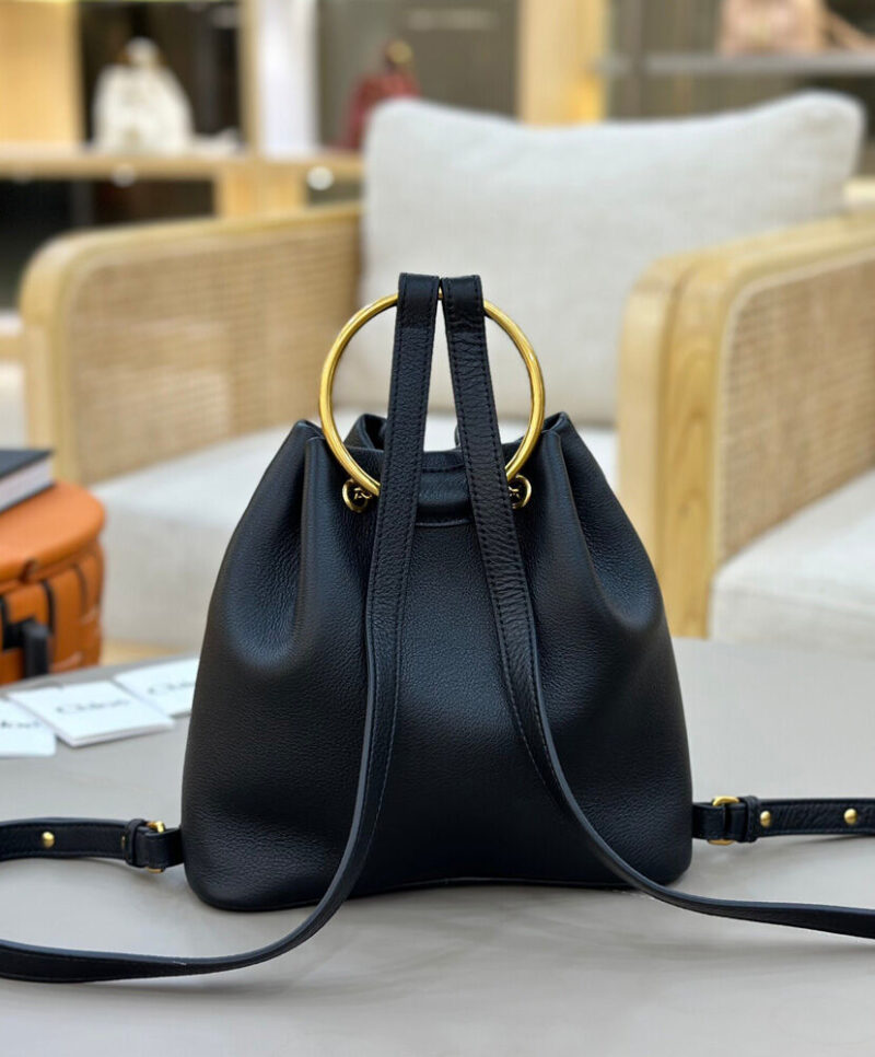 Chloe Small Bracelet Backpack In Grained Leather